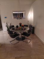 Prachtige leren eetkamerstoelen of vergaderstoelen., Huis en Inrichting, Stoelen, Ophalen, Zo goed als nieuw, Bruin, Vier