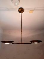 Stijlvolle dimbare Hanglamp met 2 Lampen, Ophalen of Verzenden, Zo goed als nieuw, Metaal, 50 tot 75 cm