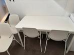 Witte tafel met stoelen, Ophalen, 50 tot 100 cm, 150 tot 200 cm, Nieuw