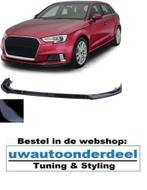 Spoiler Voorspoiler Splitter Lip Zwart Voor Audi A3 8V Facel, Verzenden