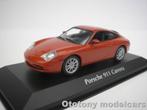 Porsche 911 Carrera 2001 Oranje Rood Met. 1/43 Maxichamps, Hobby en Vrije tijd, Nieuw, Ophalen of Verzenden, MiniChamps, Auto