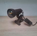 Bruine vintage klemspot., Huis en Inrichting, Lampen | Spots, Ophalen of Verzenden