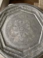 Groot rond metalen dienblad Marokkaanse stijl, 86cm doorsnee, Ophalen, Rond, Metaal