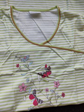 Pyjama Ringella dames geel/groen mt 44 bloemmotief beschikbaar voor biedingen