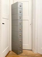 Negen (9) vintage metalen archiefkasten/ladekasten/, Huis en Inrichting, Kasten | Ladekasten, Ophalen, Minder dan 50 cm, Gebruikt