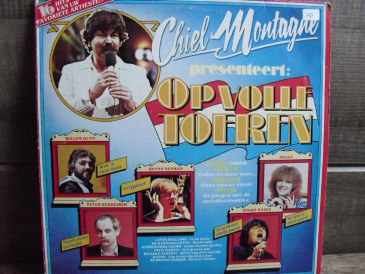 Chiel Montagne presenteert "Op Volle Toeren" LP, Cd's en Dvd's, Vinyl | Nederlandstalig, Gebruikt, Levenslied of Smartlap, 12 inch