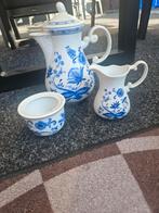 Wellco Design Theeservies - Blauw Bloemmotief, Ophalen