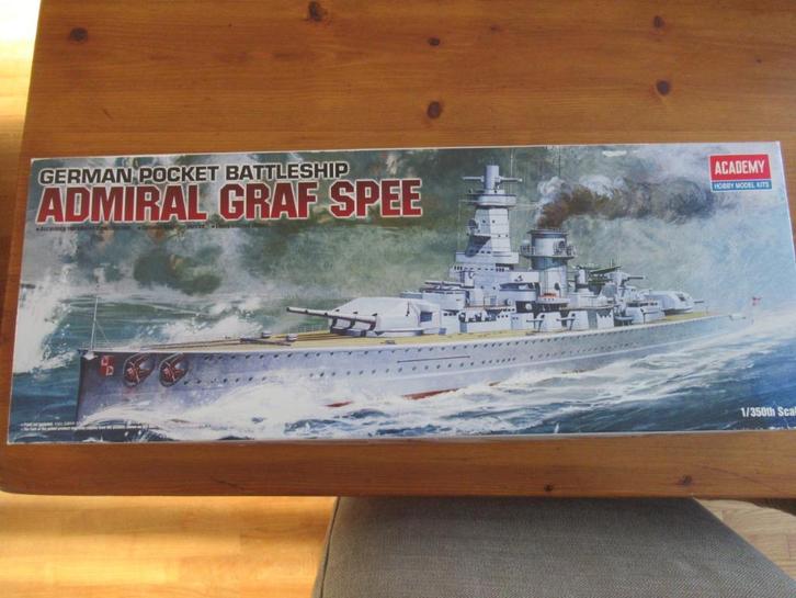 German Battleship Admiral Graf Spee (Academy 1/350), Hobby en Vrije tijd, Modelbouw | Boten en Schepen, Zo goed als nieuw, 1:200 of kleiner