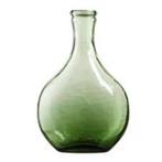 Nieuw: stijlvolle grote glazen vaas in de kleur groen., Ophalen of Verzenden, Minder dan 50 cm, Groen, Glas