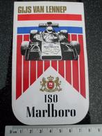 sticker Gijs van Lennep iso marlboro formule1 f1 grand prix, Verzamelen, Verzenden, Zo goed als nieuw, Auto of Motor