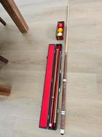 cue + ball set (1 met ivoor ander met doos), Ophalen of Verzenden, Gebruikt, Keu of Ballen