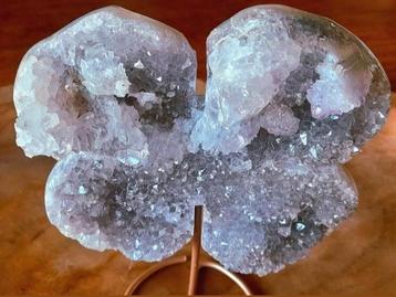 Flower Amethist Klavertje 4 incl. standaard. beschikbaar voor biedingen