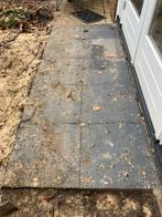 Antraciet tegels 50x50cm - 15 stuks, Tuin en Terras, Tegels en Klinkers, Ophalen, Gebruikt, Minder dan 5 m², Beton