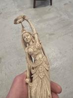 Antiek ivoor beeld (india) 19e eeuw, Ophalen of Verzenden