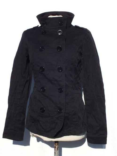Stoer zwart spijkerjack met stretch. mt 36. merk Divided, Kleding | Dames, Jasjes, Kostuums en Pakken, Zo goed als nieuw, Jasje