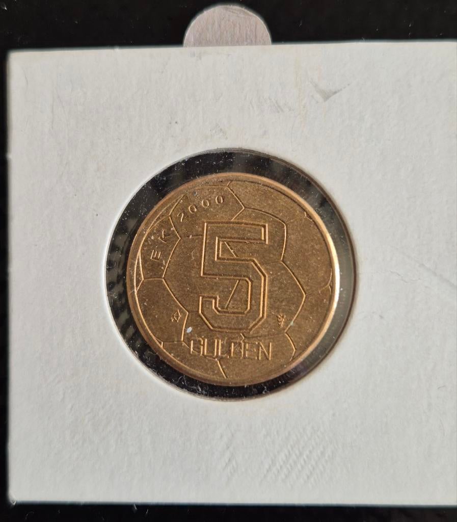 5 Gulden EK 2000 UNC, Postzegels en Munten, Munten | Nederland, Ophalen of Verzenden, Koningin Beatrix, 5 gulden, Losse munt