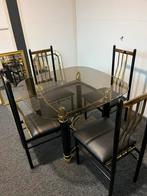Tafel met 4 stoelen, Ophalen of Verzenden, Zo goed als nieuw, 4 tot 6 stoelen