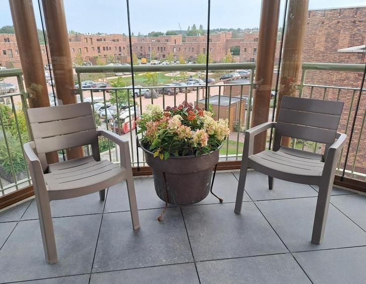 tuinstoelen, Tuin en Terras, Tuinstoelen, Gebruikt, Kunststof, Stapelbaar, Ophalen