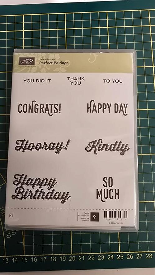 Stampin up perfect pairings stempelset, Hobby en Vrije tijd, Stempelen, Zo goed als nieuw, Clearstamp, Ophalen of Verzenden