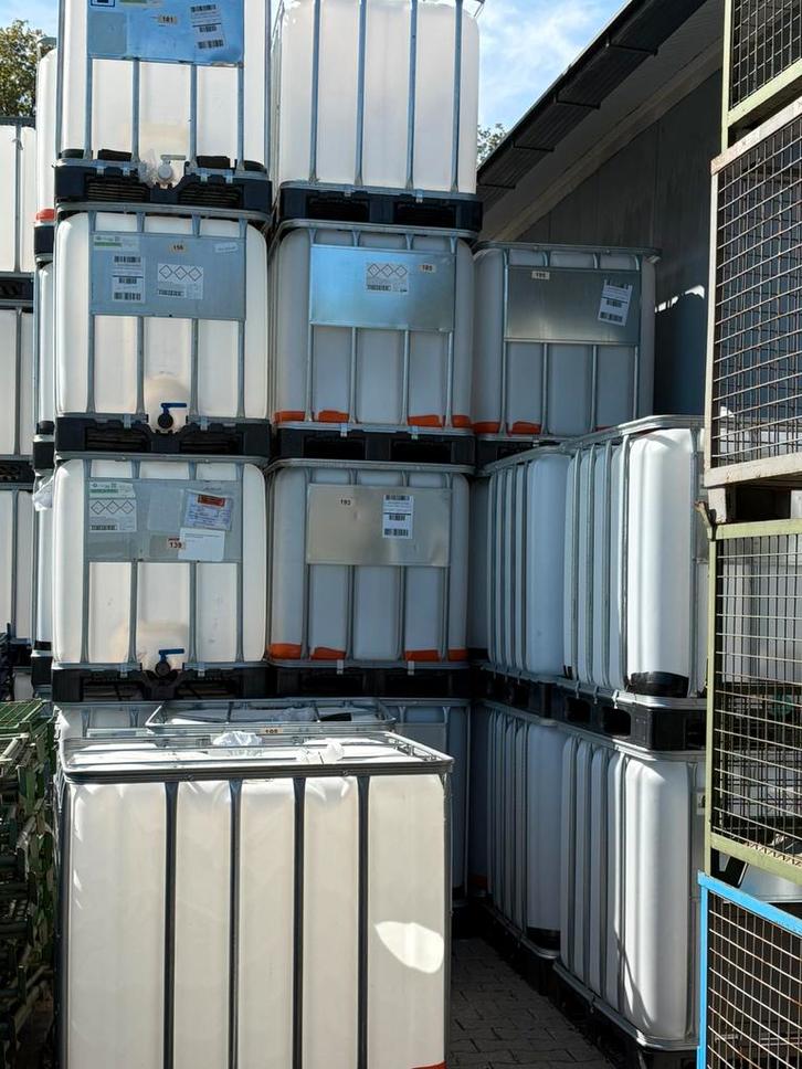 IBC vaten - 1000 liter vaten - Regentonnen, Doe-het-zelf en Verbouw, Kratten en Dozen, Zo goed als nieuw, Krat, 100 cm of meer