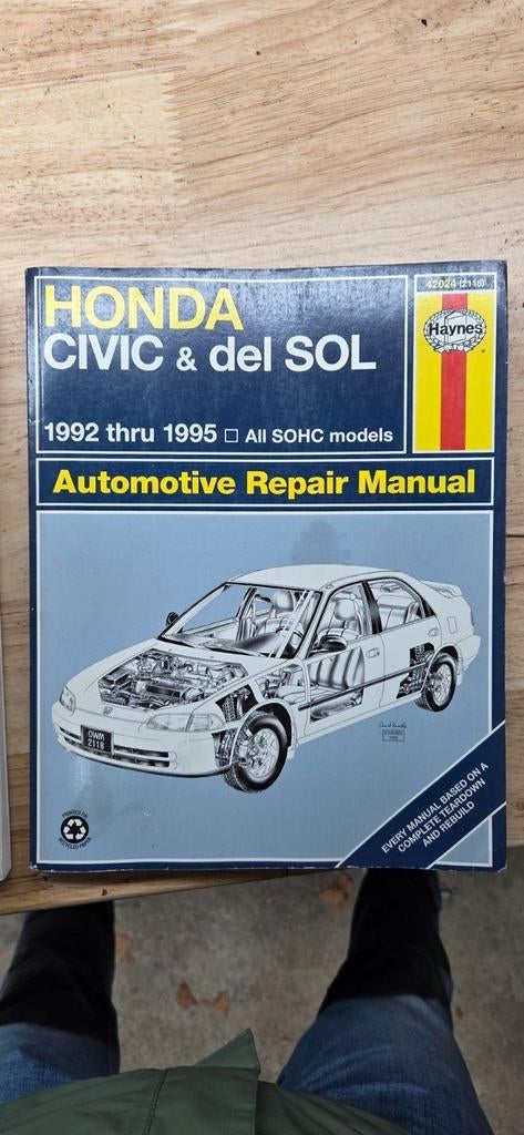 Haynes honda civic del sol reparatie handleiding, Ophalen of Verzenden