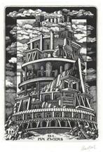 0745 Ex Libris Nederland : Lou Strik, 1988, Antiek en Kunst, Verzenden