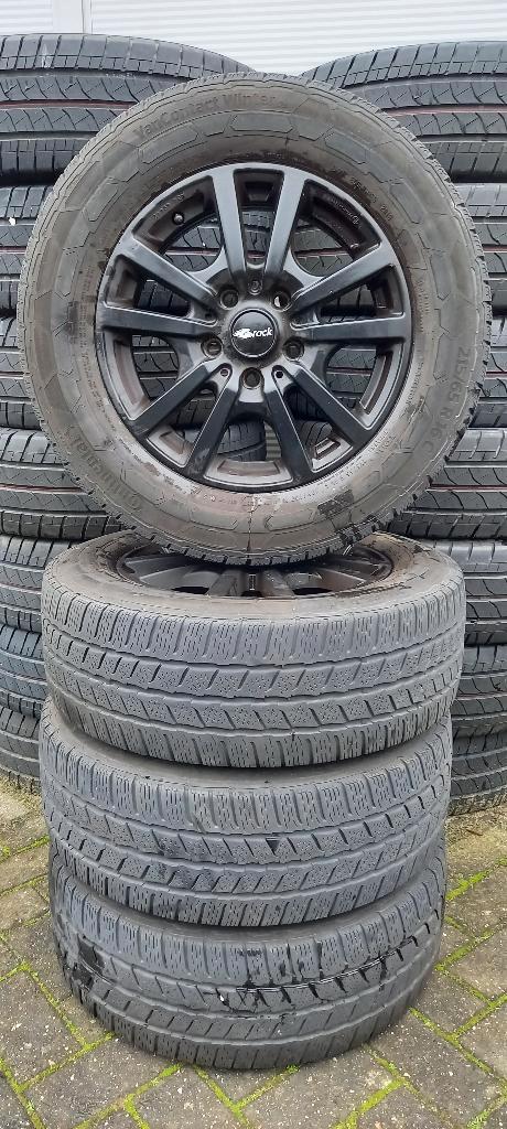 16'' VW Transporter/Caravelle Brock velgen met winterbanden, Auto-onderdelen, Banden en Velgen, Velg(en), Winterbanden, 16 inch