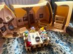 7 Dwergen Sneeuwwitje poppenhuis met toebehoren, vintage, Antiek en Kunst, Ophalen