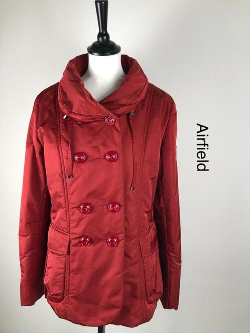 Airfield Tussenjas  {mt: 38} 6334-bov, Kleding | Dames, Jassen | Zomer, Zo goed als nieuw, Maat 38/40 (M), Rood, Ophalen of Verzenden