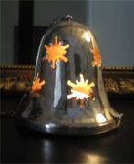 Kerst klok voor waxinelichtje (verzilverd), Diversen, Kerst, Ophalen of Verzenden, Zo goed als nieuw