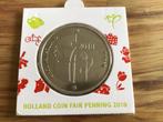 Penning Holland coin fair 2018 Tulpen., Ophalen of Verzenden, Overige landen, 2 euro, Losse munt