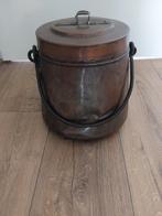 oude koperen ketel met deksel, Ophalen