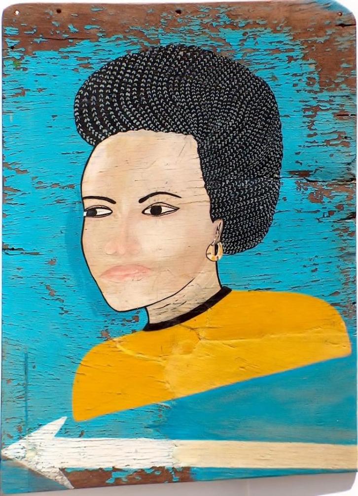 afrikaams kappersbord, Antiek en Kunst, Kunst | Niet-Westerse kunst, Ophalen of Verzenden