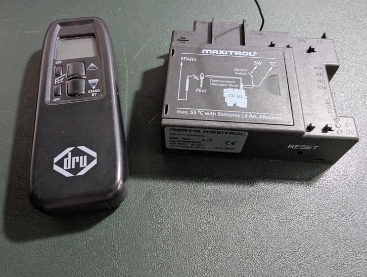 Mertik Maxitrol Ontvanger + afstandsbediening, Huis en Inrichting, Overige Huis en Inrichting, Gebruikt, Ophalen of Verzenden