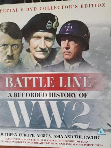 8 DVD BATTLE LINE A RECORDED HISTORY OF WW2 beschikbaar voor biedingen