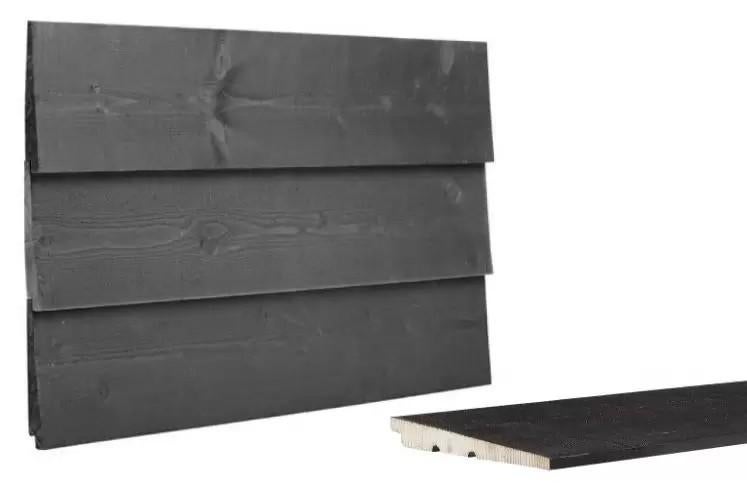 Vuren Zweeds Rabat Geïmpregneerd 2x gespoten Zwart, Ophalen of Verzenden, Nieuw, 250 cm of meer, Planken