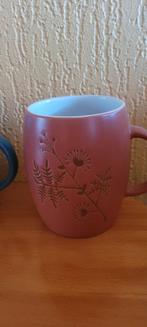 Mok met een botanische print , Ophalen, Keramiek, Zo goed als nieuw, Overige stijlen