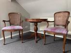 Mahonie Stoelen met Ronde Tafel - Ideaal voor Kleine Ruimtes, Antiek en Kunst, Antiek | Meubels | Stoelen en Banken, Ophalen
