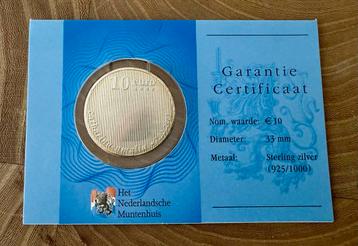 Zilveren tientje Beatrix 2004 Proof beschikbaar voor biedingen