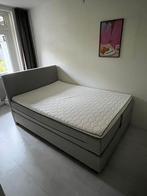 Comfortabel 140x180 boxspring Grijs, Ophalen, Tweepersoons, 140 cm, Zo goed als nieuw