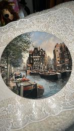Lente aan een Rotterdamse gracht, Antiek en Kunst, Antiek | Wandborden en Tegels, Ophalen of Verzenden