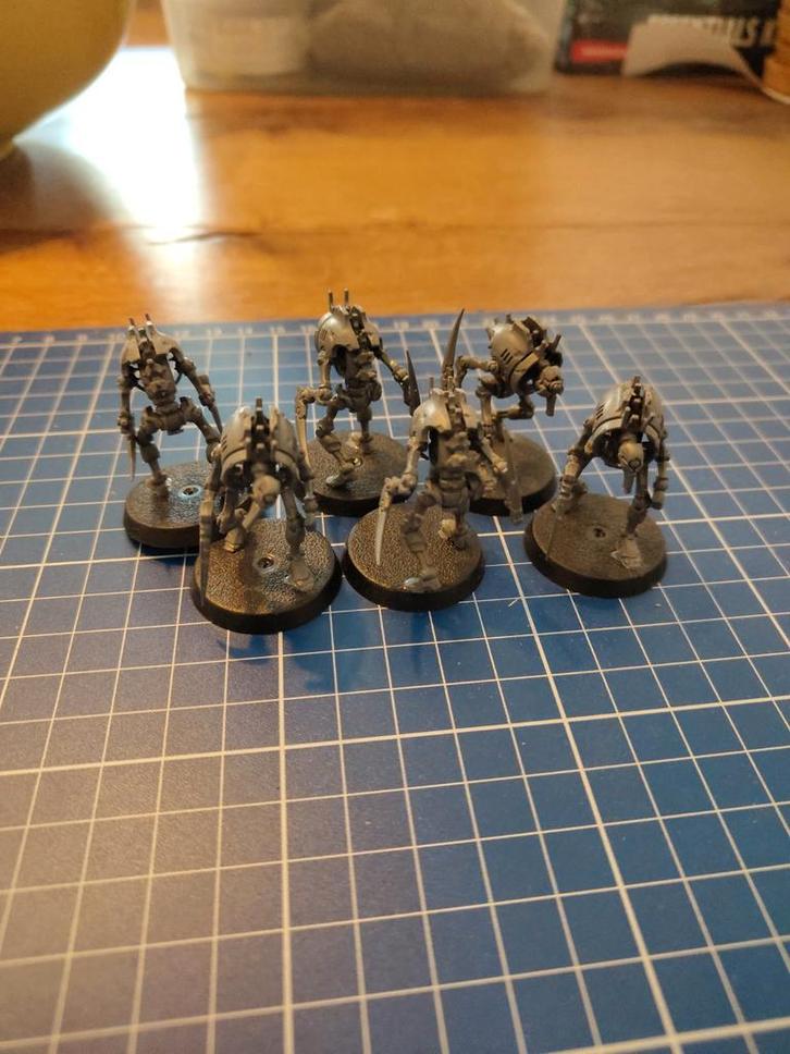 6 Necron Cryptothralls - Warhammer 40k, Hobby en Vrije tijd, Wargaming, Zo goed als nieuw, Warhammer 40000, Figuurtje(s), Ophalen of Verzenden