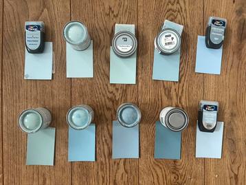 10 x kleurtesters blauw beschikbaar voor biedingen
