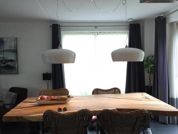 Bamboe hanglamp hoogglans wit beschikbaar voor biedingen