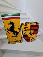 Emaille borden porsche en ferarri nieuw, Verzamelen, Ophalen of Verzenden, Nieuw, Reclamebord