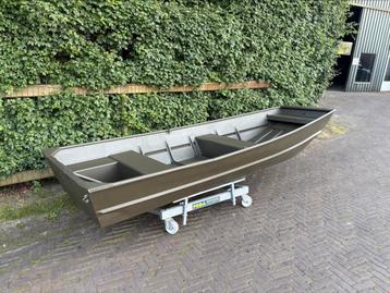 Aluminium platbodem 1236, visboot, jon boot. beschikbaar voor biedingen