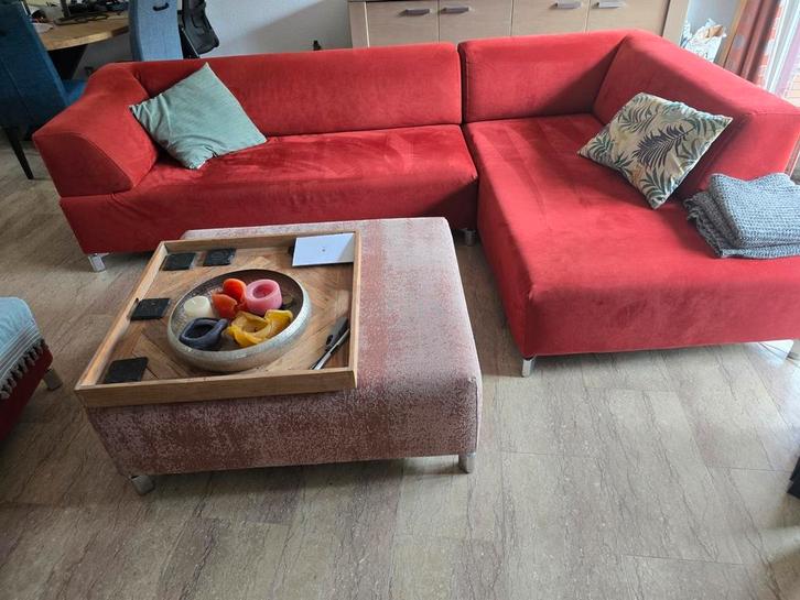 LEOLUX loungebank FAYA LOBI ( 3 LOSSE DELEN), Huis en Inrichting, Banken | Complete zithoeken, Zo goed als nieuw, Stof, Ophalen