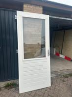 Houten Buitendeur met Dubbelglas - Zie Foto's!, Ophalen, Gebruikt, 80 tot 100 cm, Buitendeur