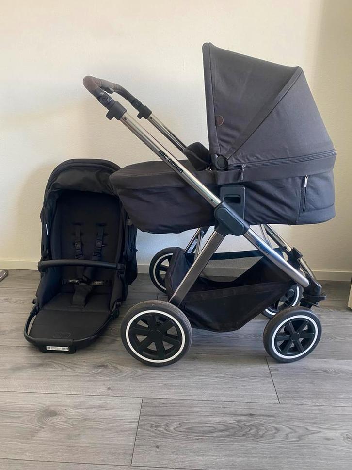 ABC Design kinderwagen, Kinderen en Baby's, Kinderwagens en Combinaties, Gebruikt, Combiwagen, Overige merken, Met reiswieg, Verstelbare duwstang