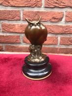 bronzen beeldje van een uil, Antiek en Kunst, Ophalen of Verzenden, Brons